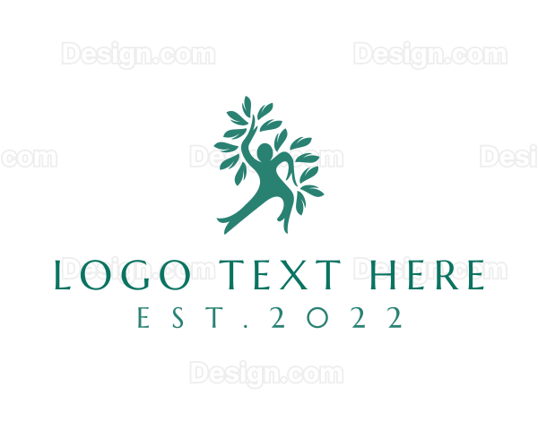 Wellness Human Tree Logo