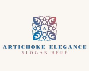 Elegant  Flower Leaf logo design