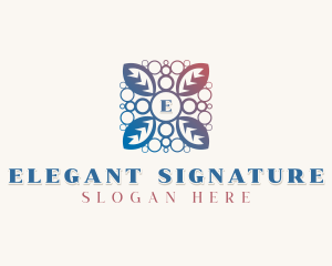 Elegant  Flower Leaf logo design