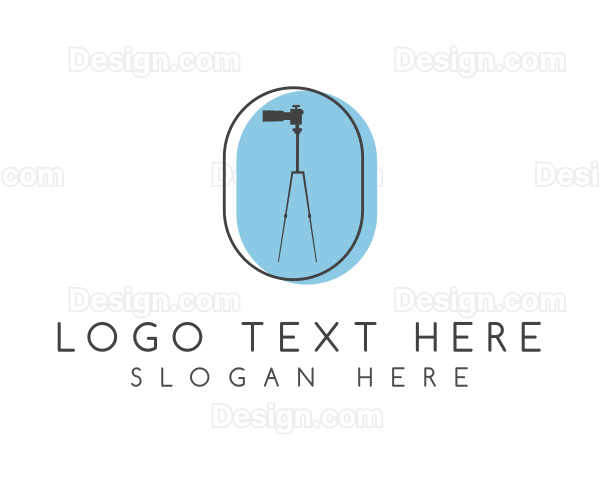 Minimalist Camera Tripod Logo