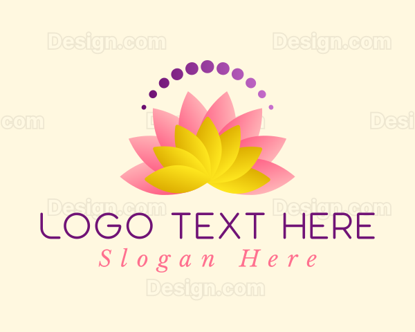 Pink Lotus Flower Logo