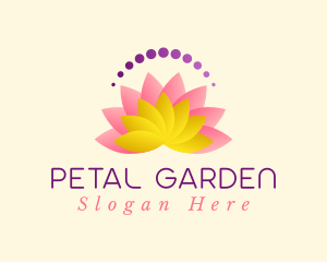 Pink Lotus Flower logo design