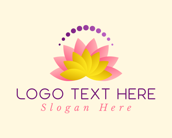 Pink Lotus Flower logo