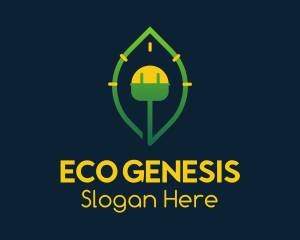 Leaf Eco Bulb logo design