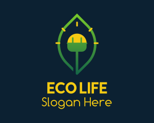 Leaf Eco Bulb logo design