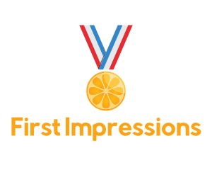 Orange Fruit Medal logo design