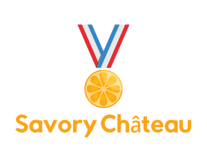 Orange Fruit Medal logo design