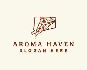 Connecticut New Haven Pizza logo design