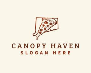 Connecticut New Haven Pizza logo design