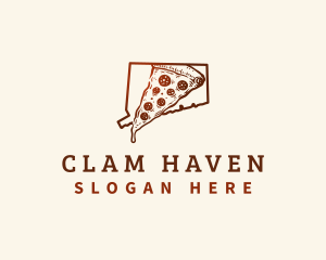 Connecticut New Haven Pizza logo design