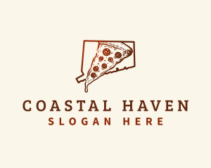 Connecticut New Haven Pizza logo design