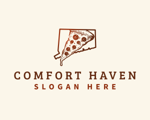 Connecticut New Haven Pizza logo design