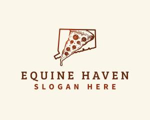 Connecticut New Haven Pizza logo design