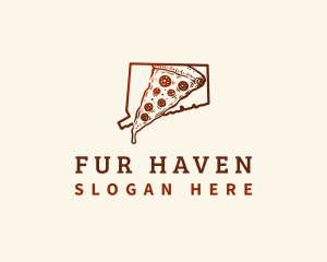 Connecticut New Haven Pizza logo design