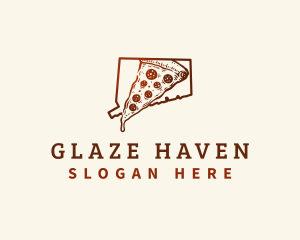 Connecticut New Haven Pizza logo design