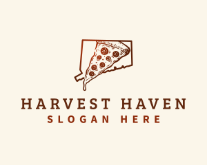 Connecticut New Haven Pizza logo design