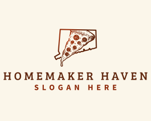 Connecticut New Haven Pizza logo design