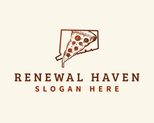 Connecticut New Haven Pizza logo design