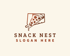 Connecticut New Haven Pizza logo design