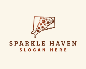 Connecticut New Haven Pizza logo design