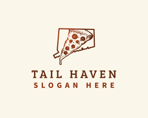 Connecticut New Haven Pizza logo design