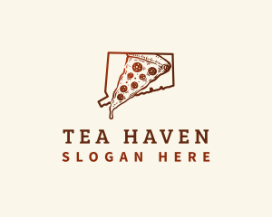 Connecticut New Haven Pizza logo design