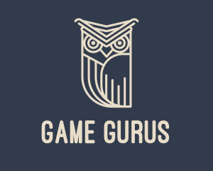 Horned Owl Outline logo