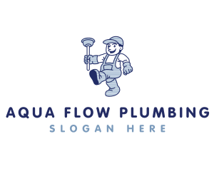 Plumber Plunger Handyman logo