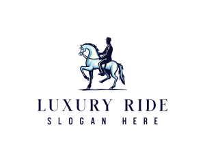 Horse Equestrian Riding logo design