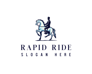 Horse Equestrian Riding logo design