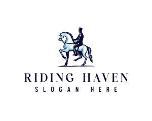 Horse Equestrian Riding logo design