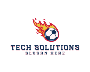 Soccer Fire Ball logo