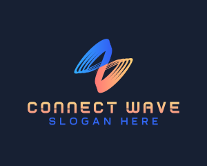 Modern Sound Wave logo design