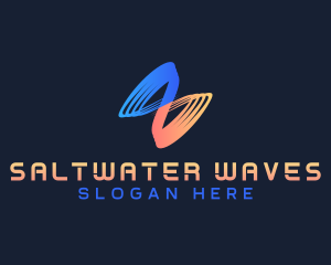 Modern Sound Wave logo design