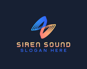 Modern Sound Wave logo design