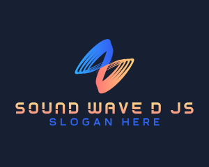 Modern Sound Wave logo design