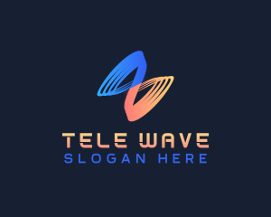 Modern Sound Wave logo design