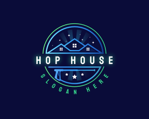 House Power Wash Maintenance logo design