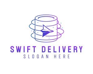 Logistics Delivery Plane logo design