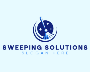 Broom Janitorial Housekeeping logo design