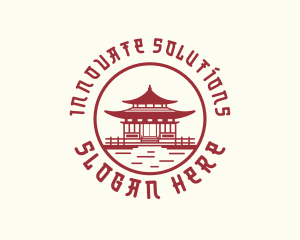 Asia Temple Architecture Logo