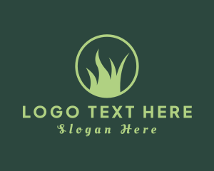 Natural Wilderness Grass Logo