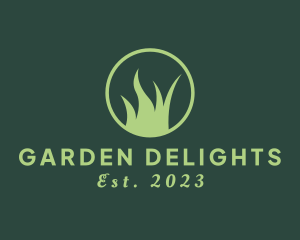 Natural Wilderness Grass logo design