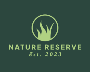 Natural Wilderness Grass logo design