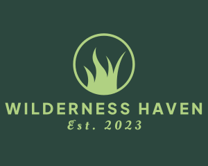 Natural Wilderness Grass logo design