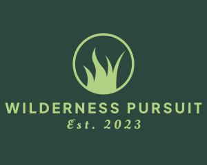 Natural Wilderness Grass logo design