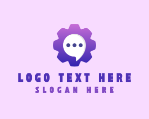 Cog Chat Bubble logo