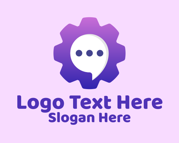 Chat Bubble logo example 2