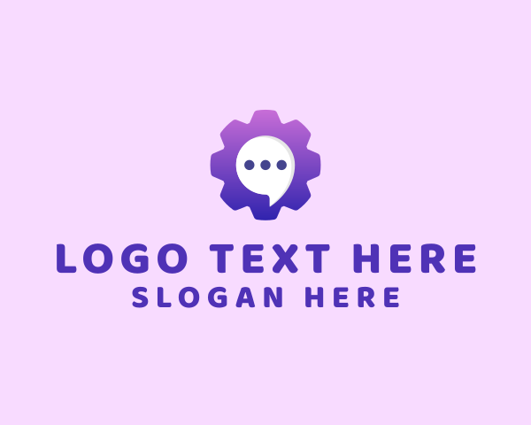 Chat Bubble logo example 2