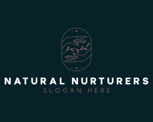 Natural Hands Cosmetic Beauty logo design